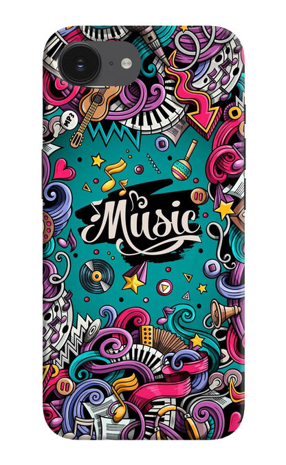 Music Graffiti iPhone 16e Back Cover