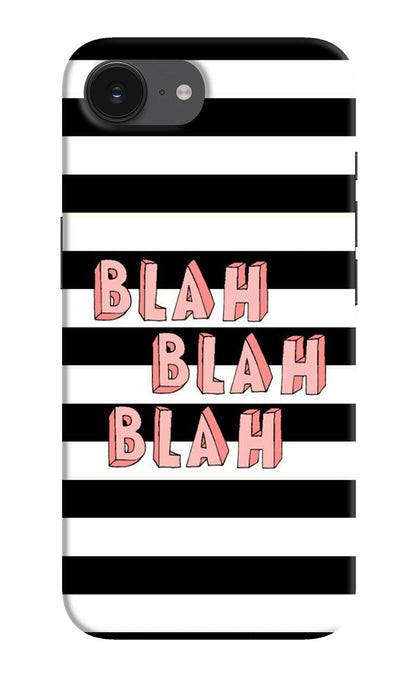 Blah Blah Blah iPhone 16e Back Cover