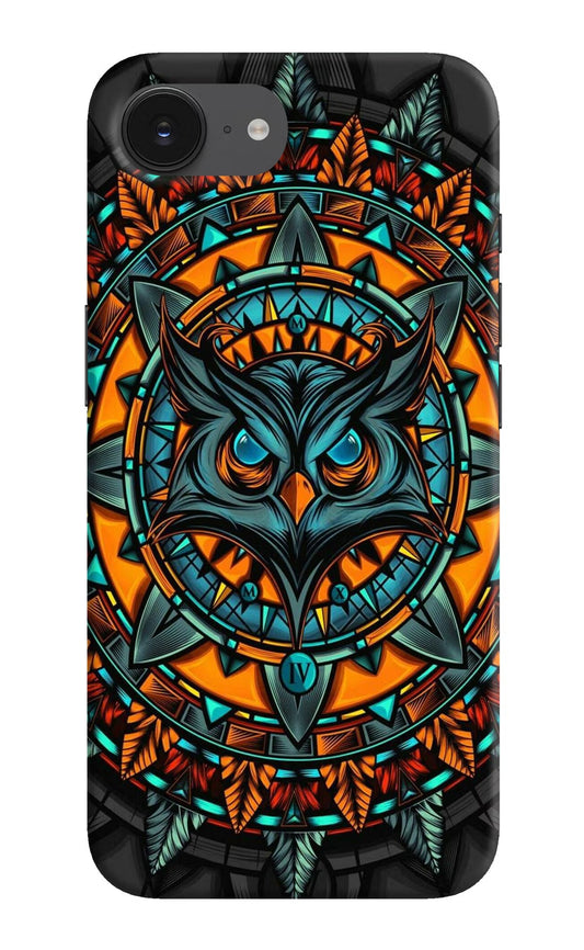 Angry Owl Art iPhone 16e Back Cover