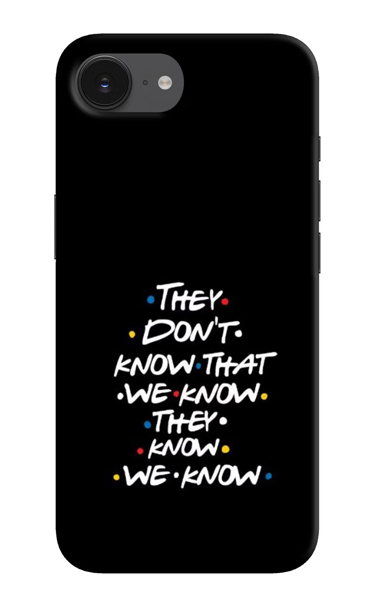 FRIENDS Dialogue iPhone 16e Back Cover