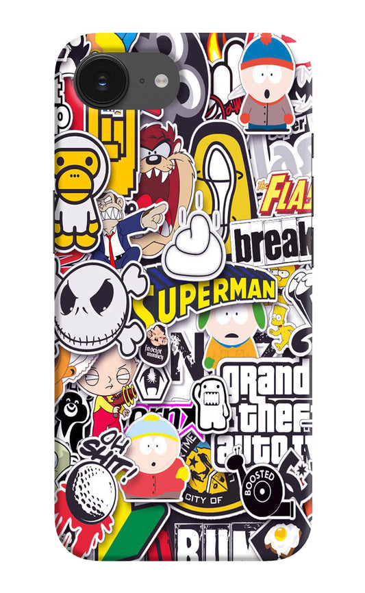 Sticker Bomb iPhone 16e Back Cover