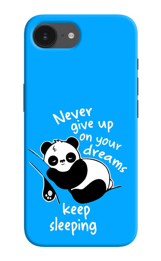 Keep Sleeping iPhone 16e Back Cover