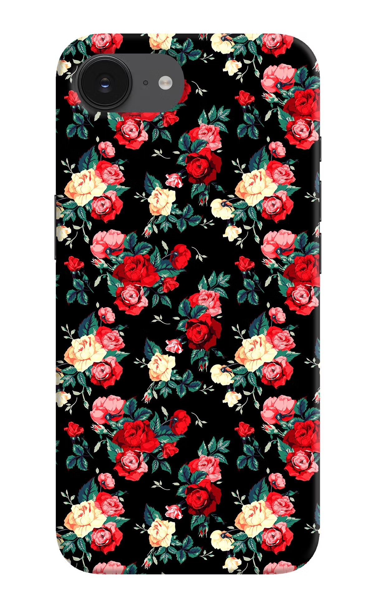 Rose Pattern iPhone 16e Back Cover