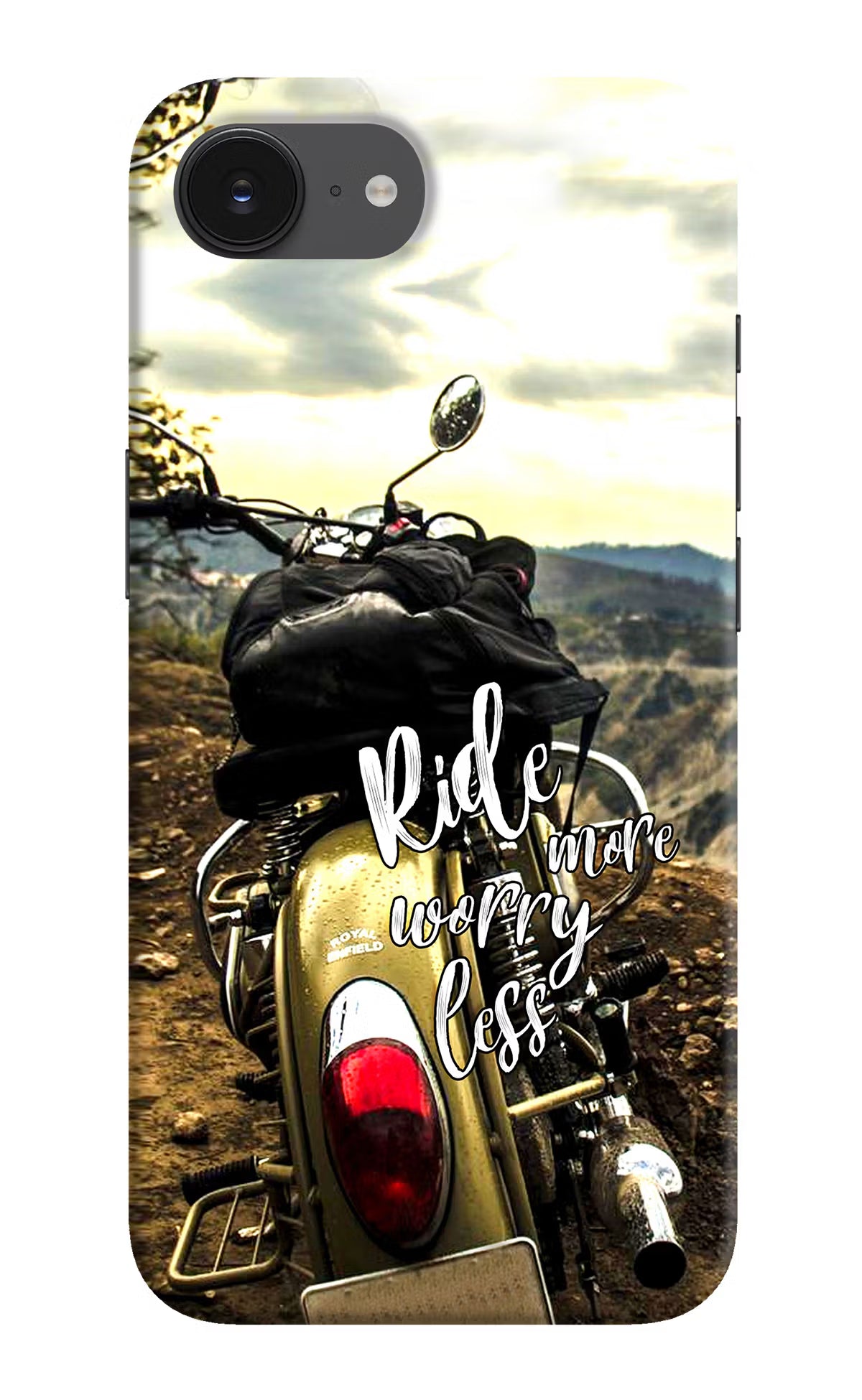Ride More Worry Less iPhone 16e Back Cover
