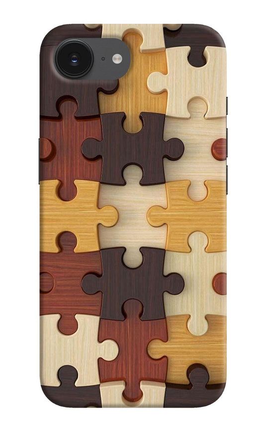 Wooden Puzzle iPhone 16e Back Cover
