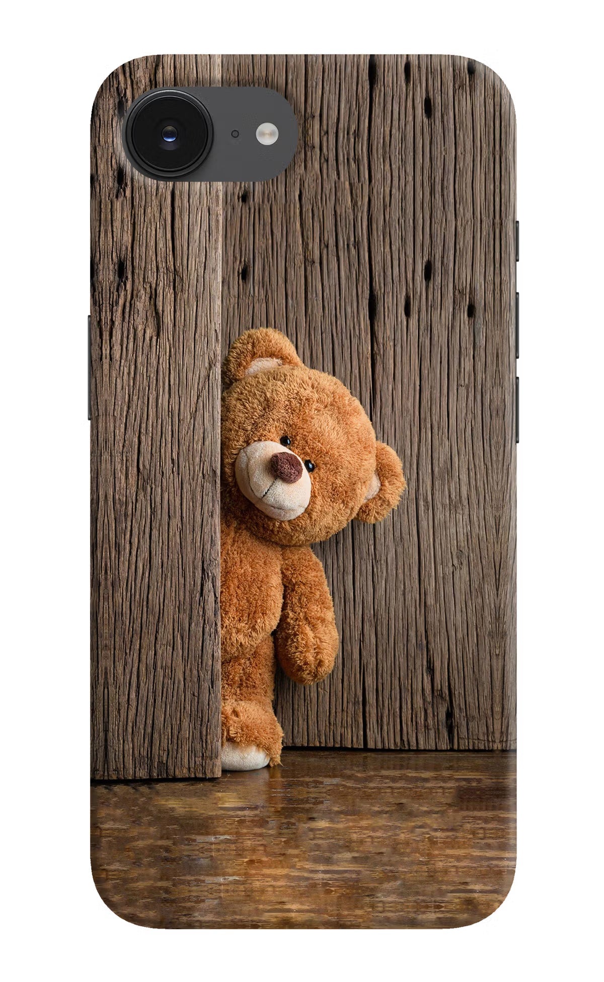 Teddy Wooden iPhone 16e Back Cover