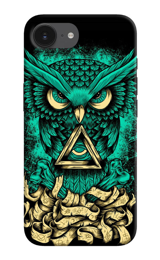 Green Owl iPhone 16e Back Cover