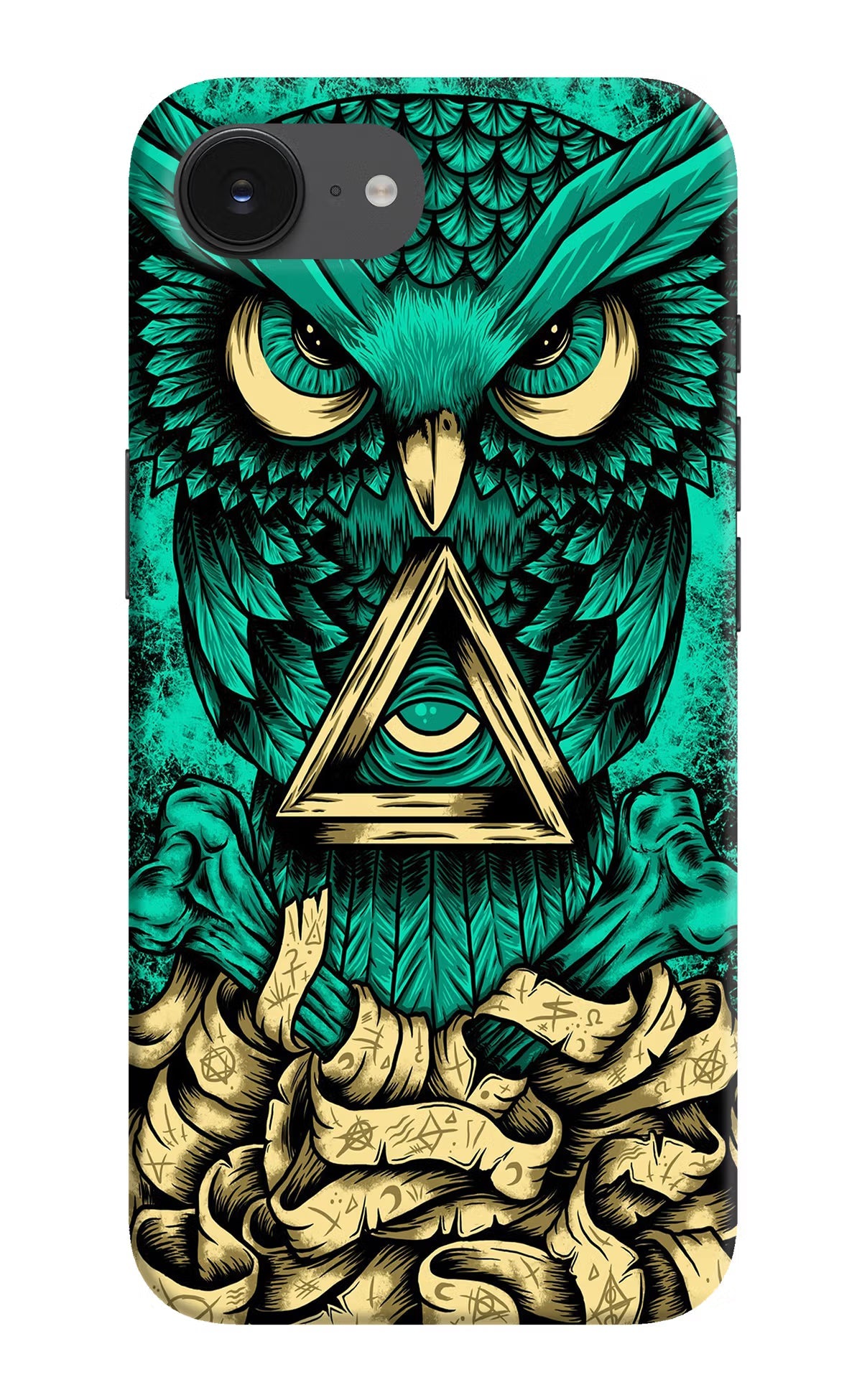 Green Owl iPhone 16e Back Cover