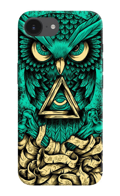 Green Owl iPhone 16e Back Cover