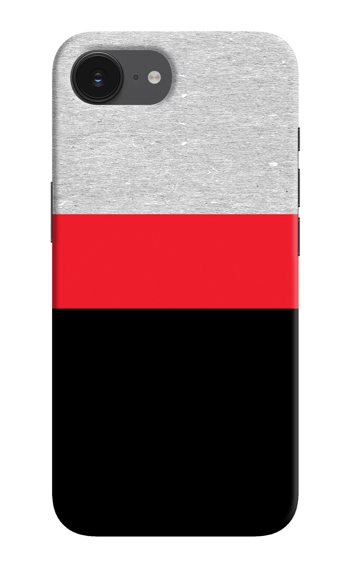 Tri Color Pattern iPhone 16e Back Cover