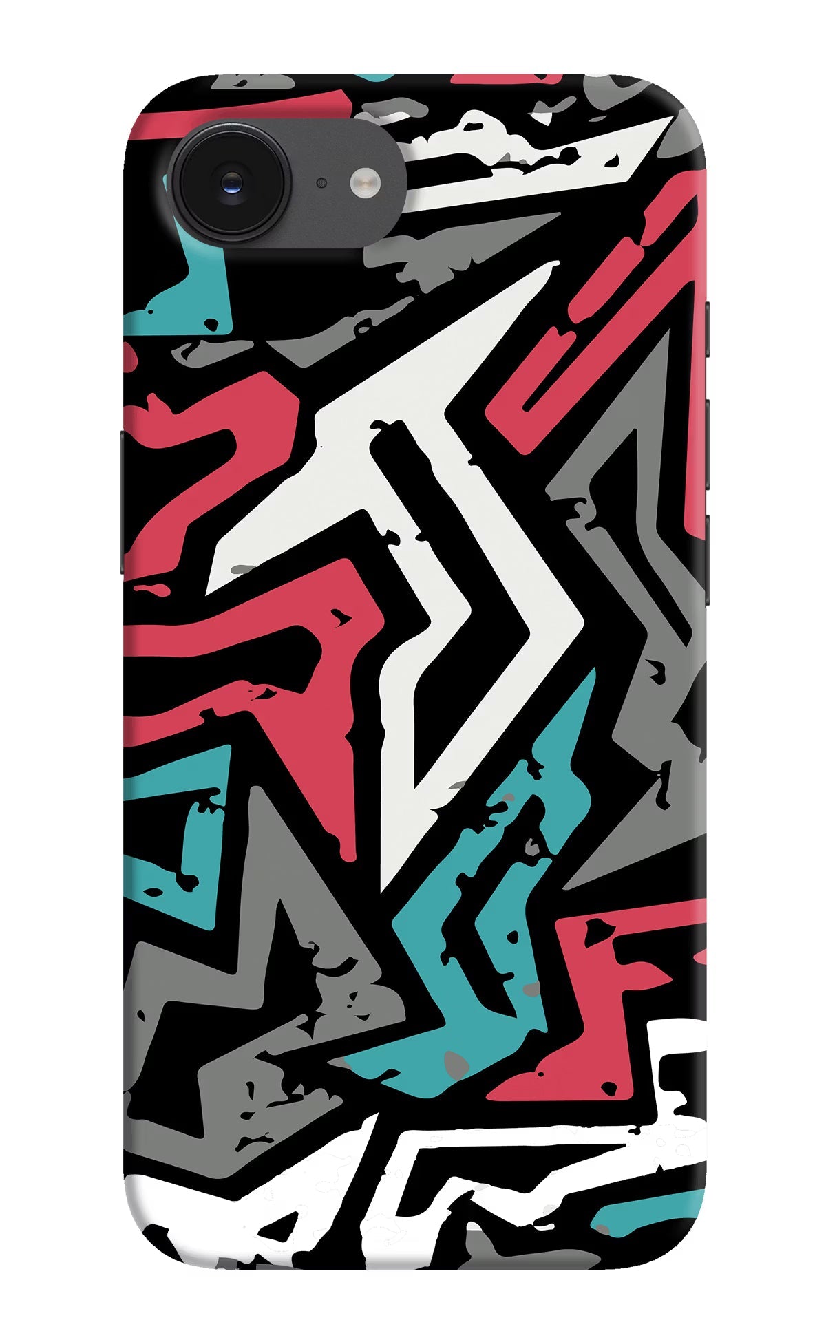 Geometric Graffiti iPhone 16e Back Cover