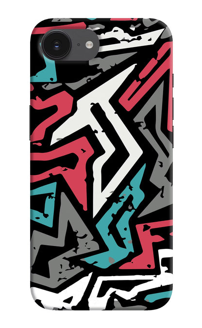Geometric Graffiti iPhone 16e Back Cover