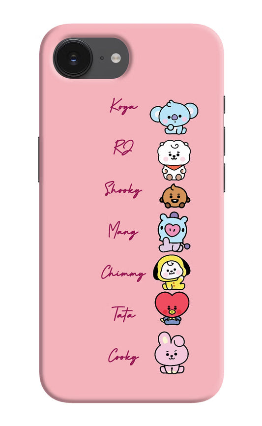 BTS names iPhone 16e Back Cover