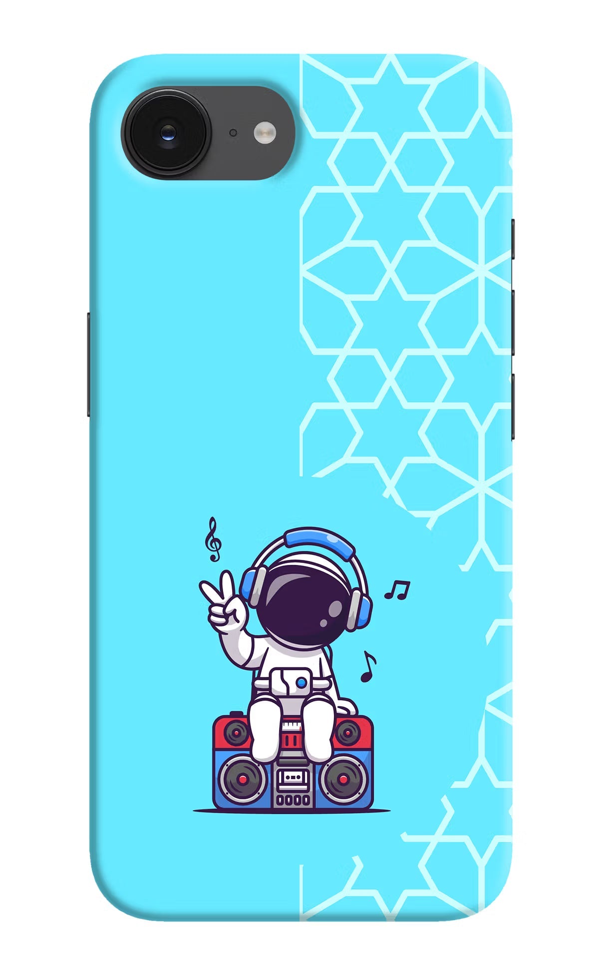 Cute Astronaut Chilling iPhone 16e Back Cover