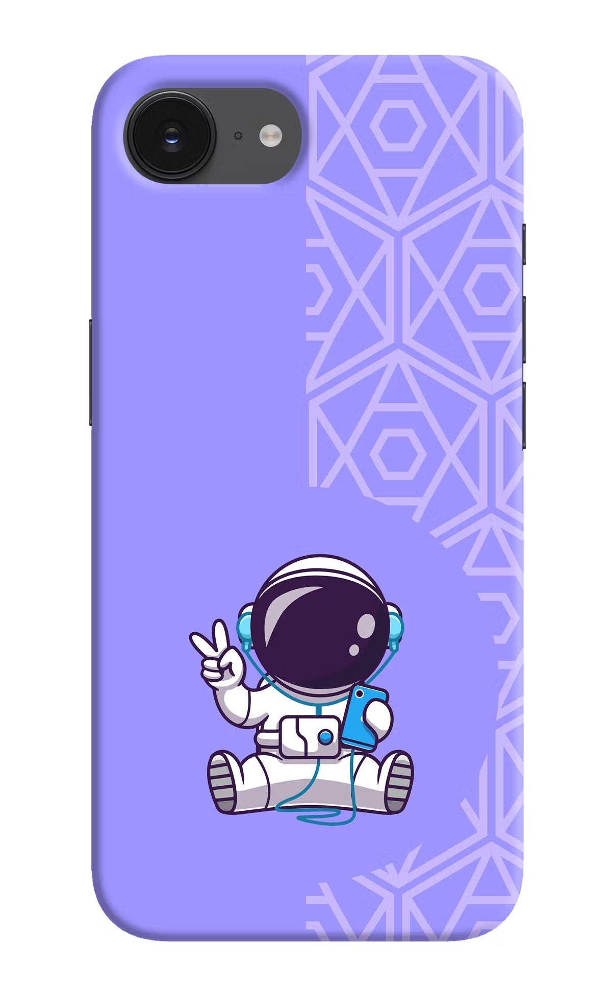 Cute Astronaut Chilling iPhone 16e Back Cover