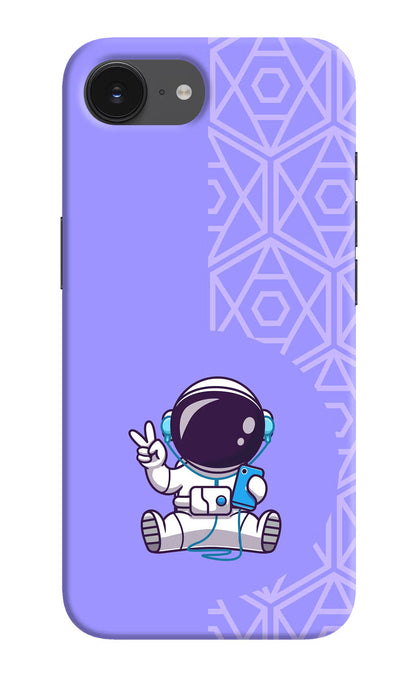 Cute Astronaut Chilling iPhone 16e Back Cover