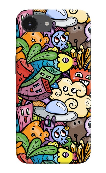 Veggie Doodle iPhone 16e Back Cover