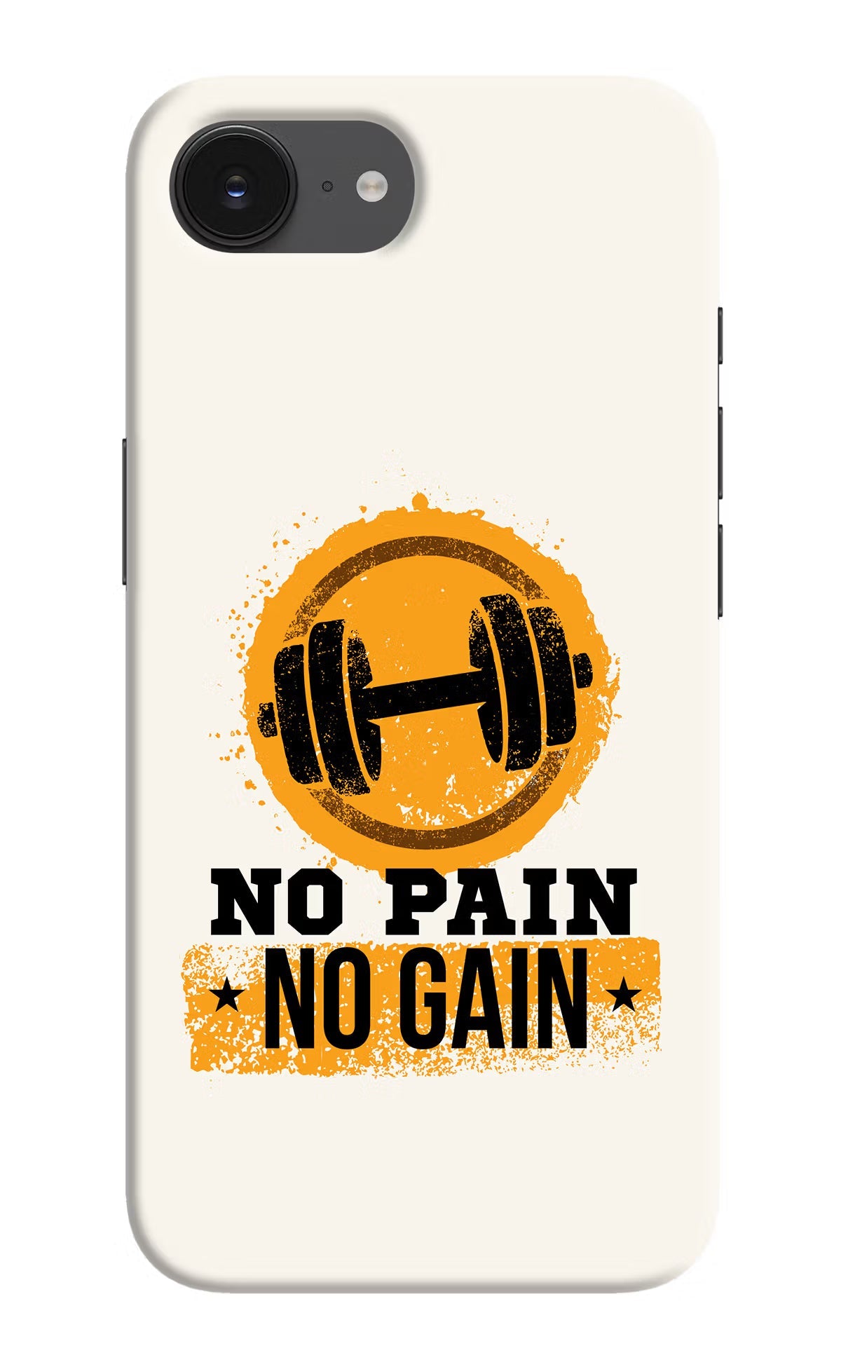 No Pain No Gain iPhone 16e Back Cover