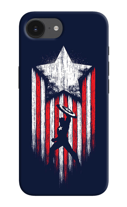 Captain America Marvel Art iPhone 16e Back Cover