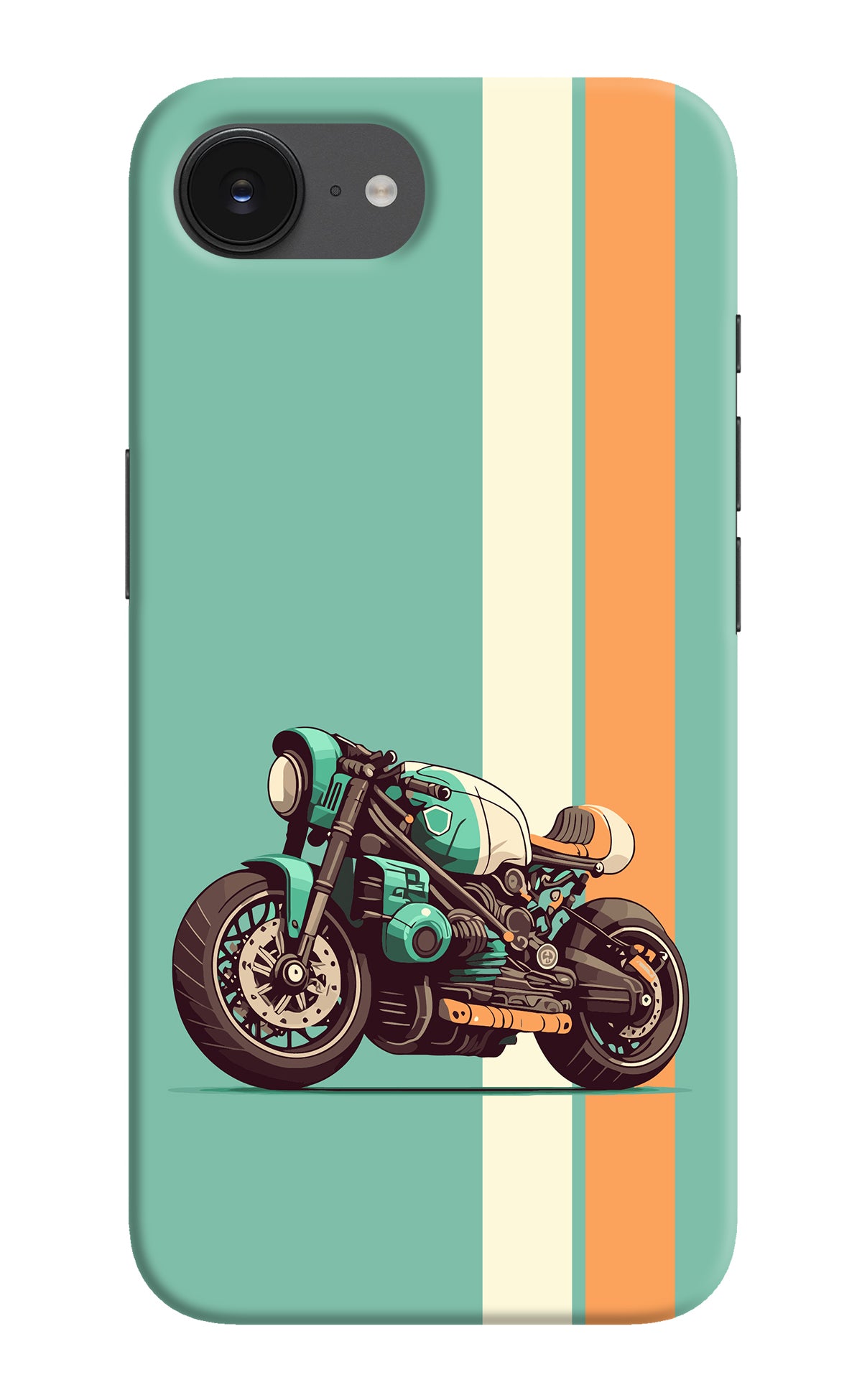 Striped Moto Drift iPhone 16e Back Cover