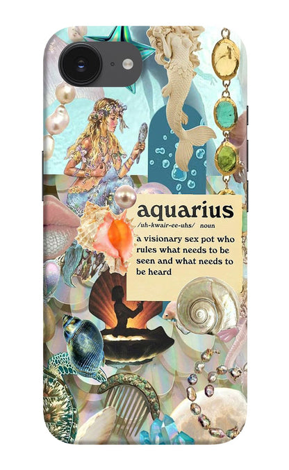 Aquarius Zodiac iPhone 16e Back Cover