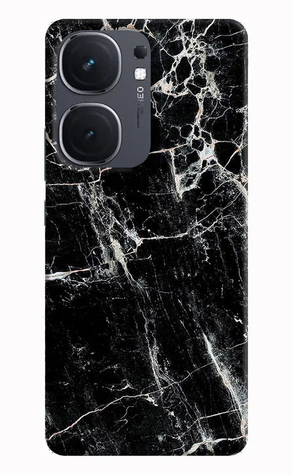 Black Marble Texture iQOO Neo 9 Back Cover Hard Case - Hello Swanky