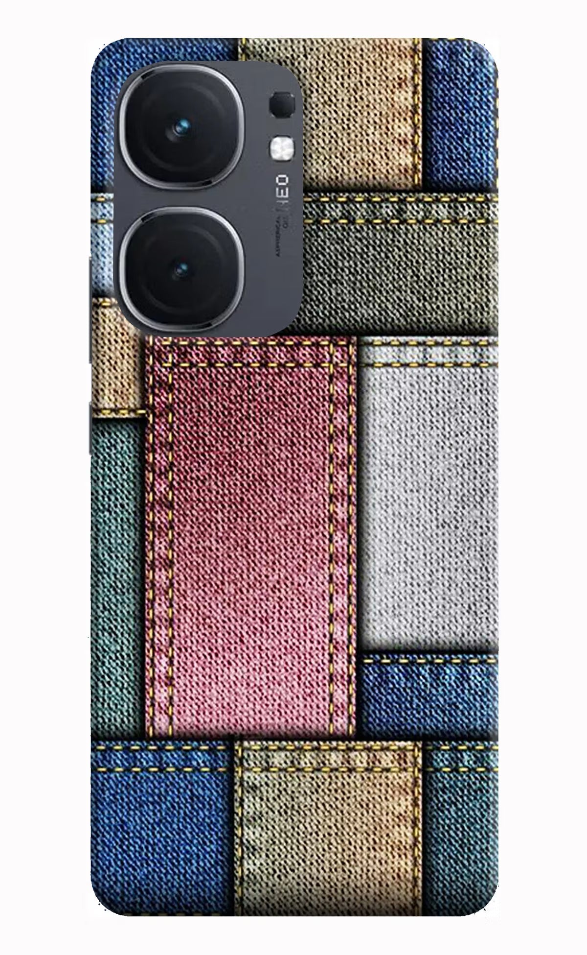 Multicolor Jeans iQOO Neo 9 Back Cover Hard Case - Hello Swanky