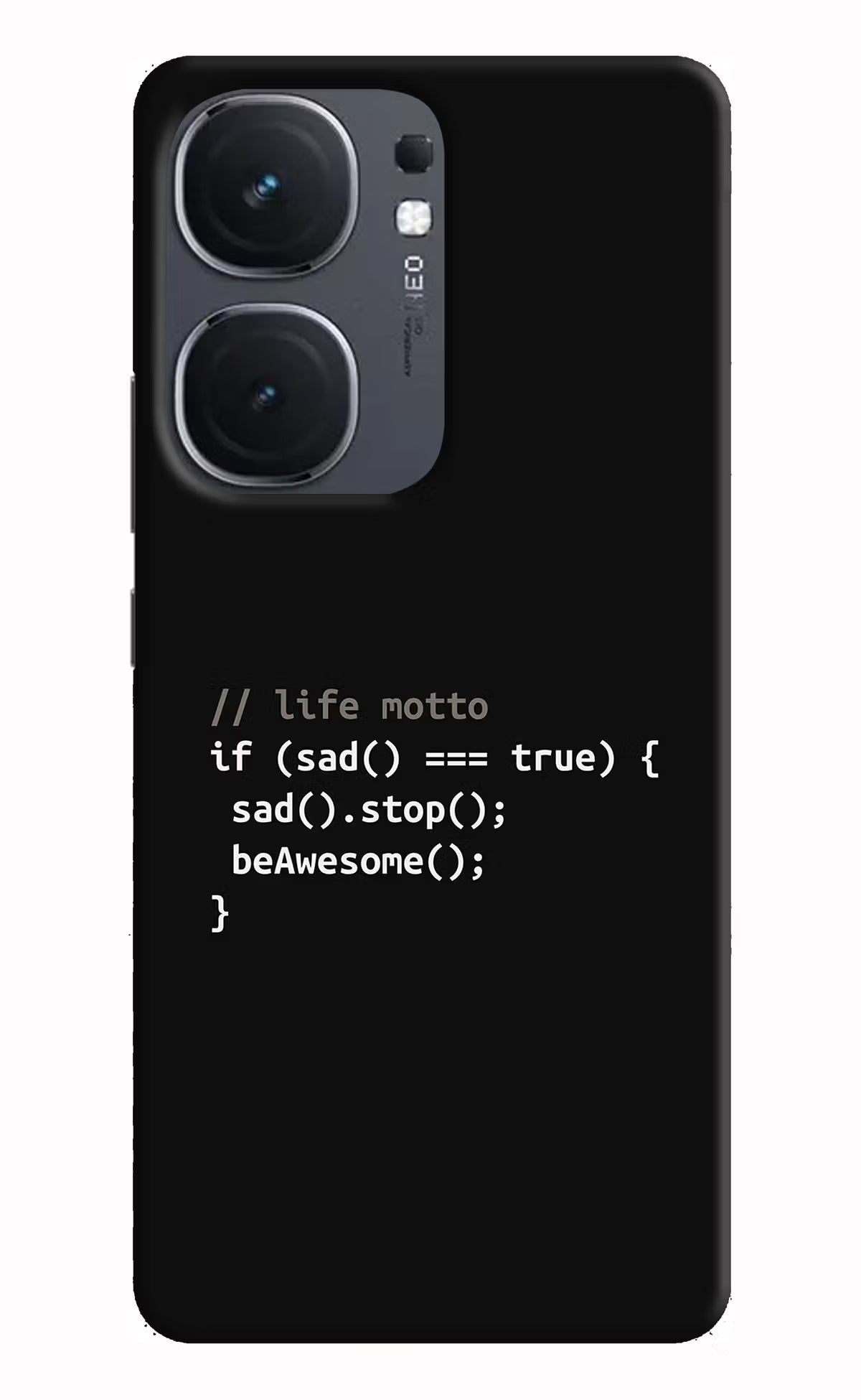 Life Motto Code iQOO Neo 9 Back Cover Hard Case - Hello Swanky