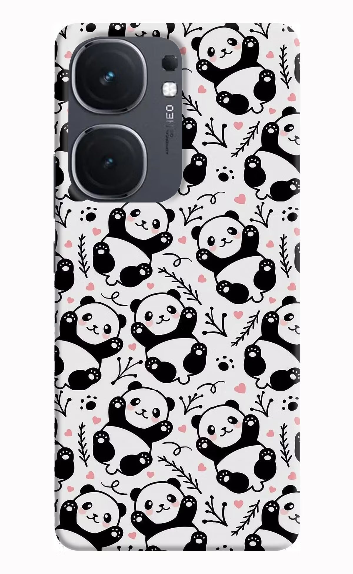 Cute Panda iQOO Neo 9 Back Cover Hard Case - Hello Swanky