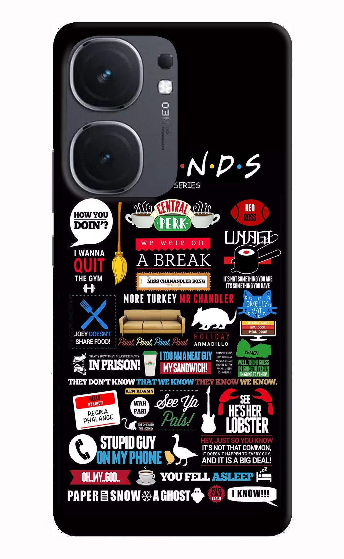 FRIENDS iQOO Neo 9 Back Cover Hard Case - Hello Swanky