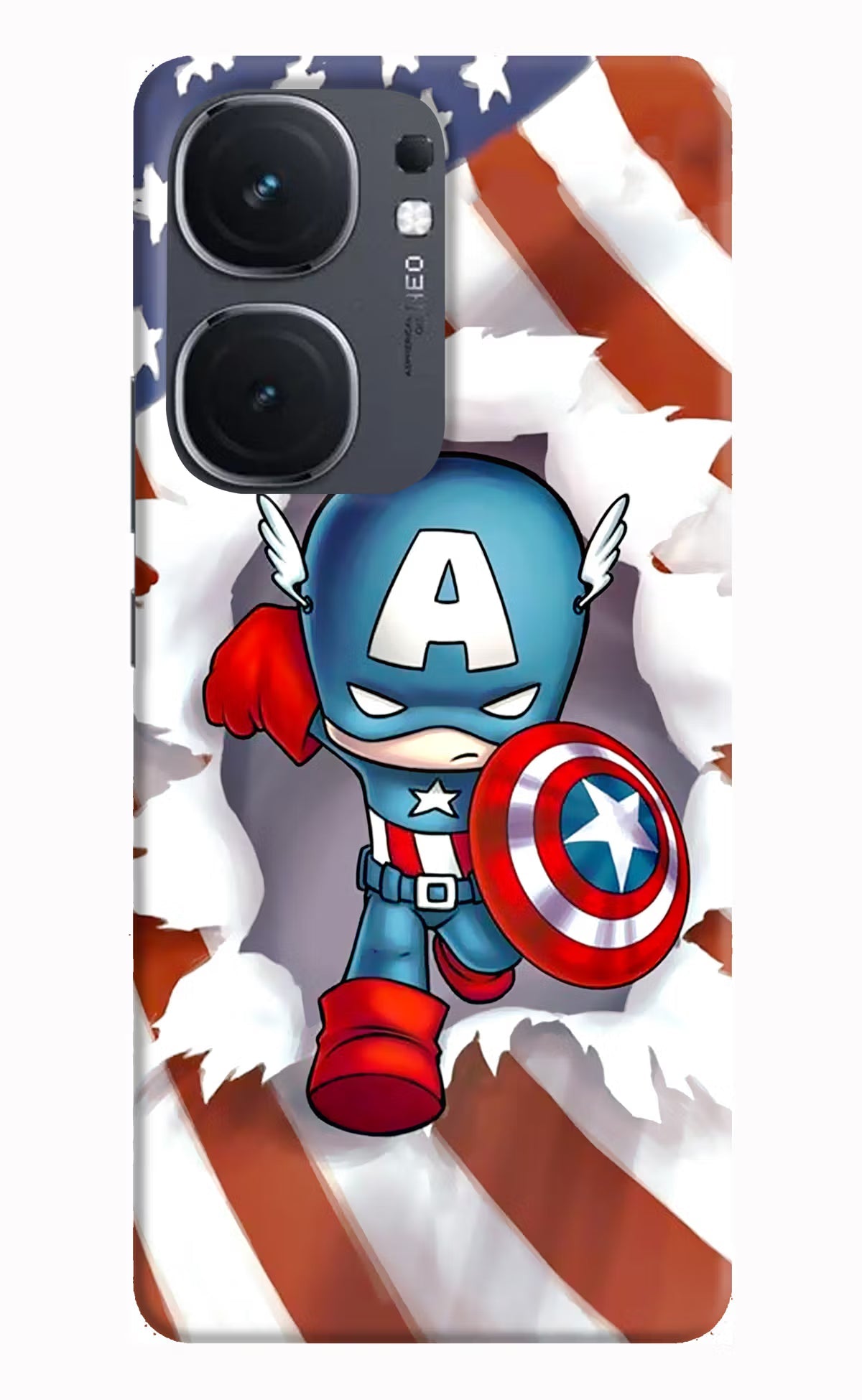 Captain America iQOO Neo 9 Back Cover Hard Case - Hello Swanky