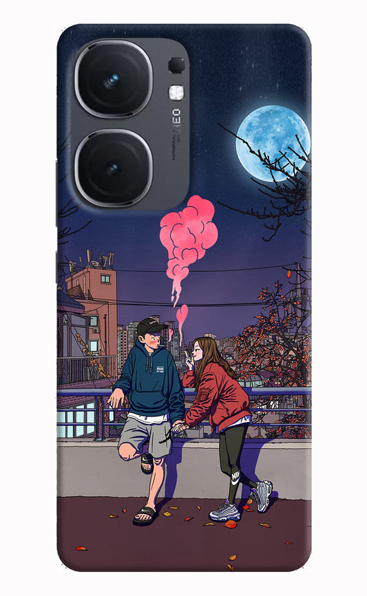 Chilling Couple iQOO Neo 9 Back Cover Hard Case - Hello Swanky