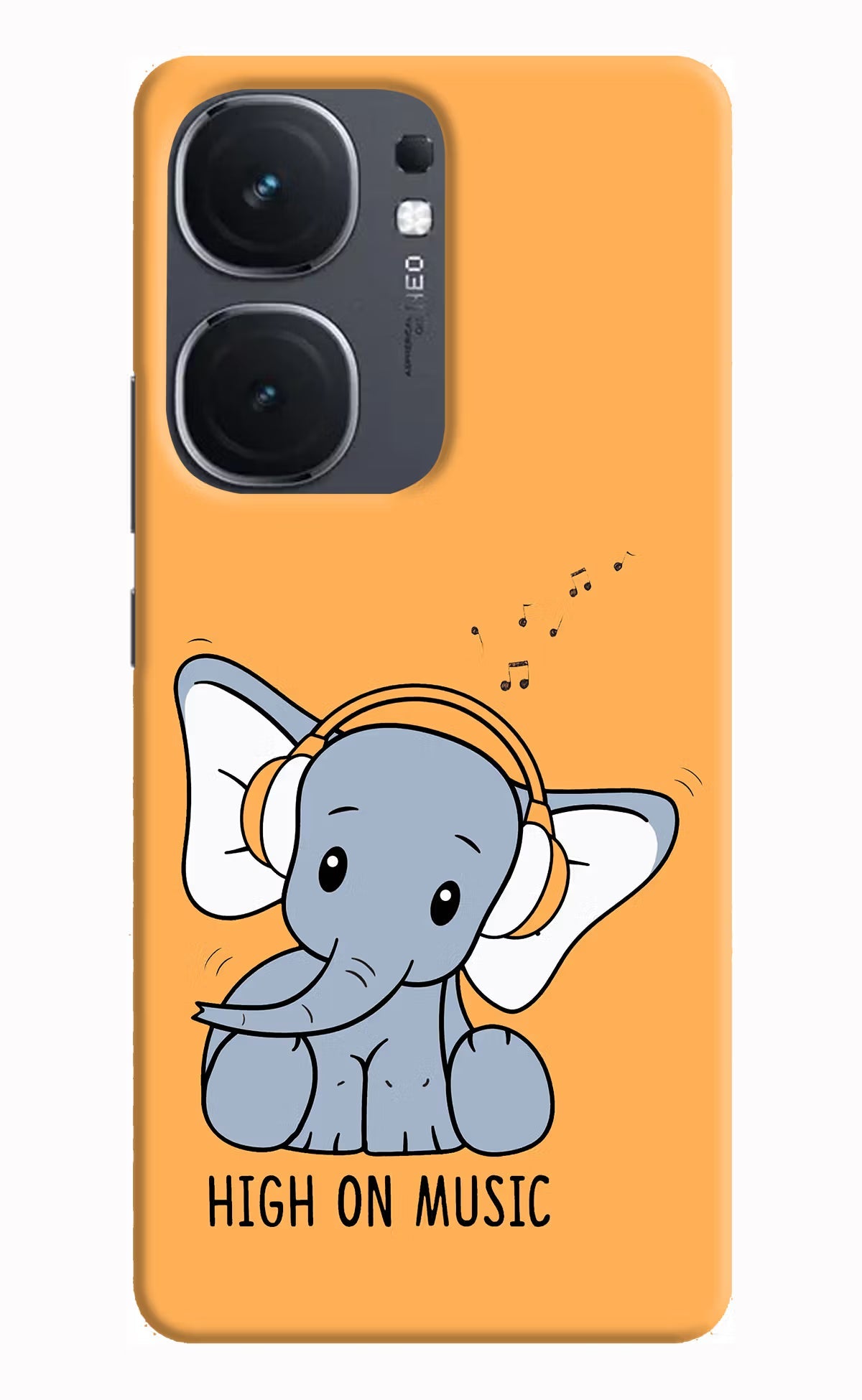 High On Music iQOO Neo 9 Back Cover Hard Case - Hello Swanky