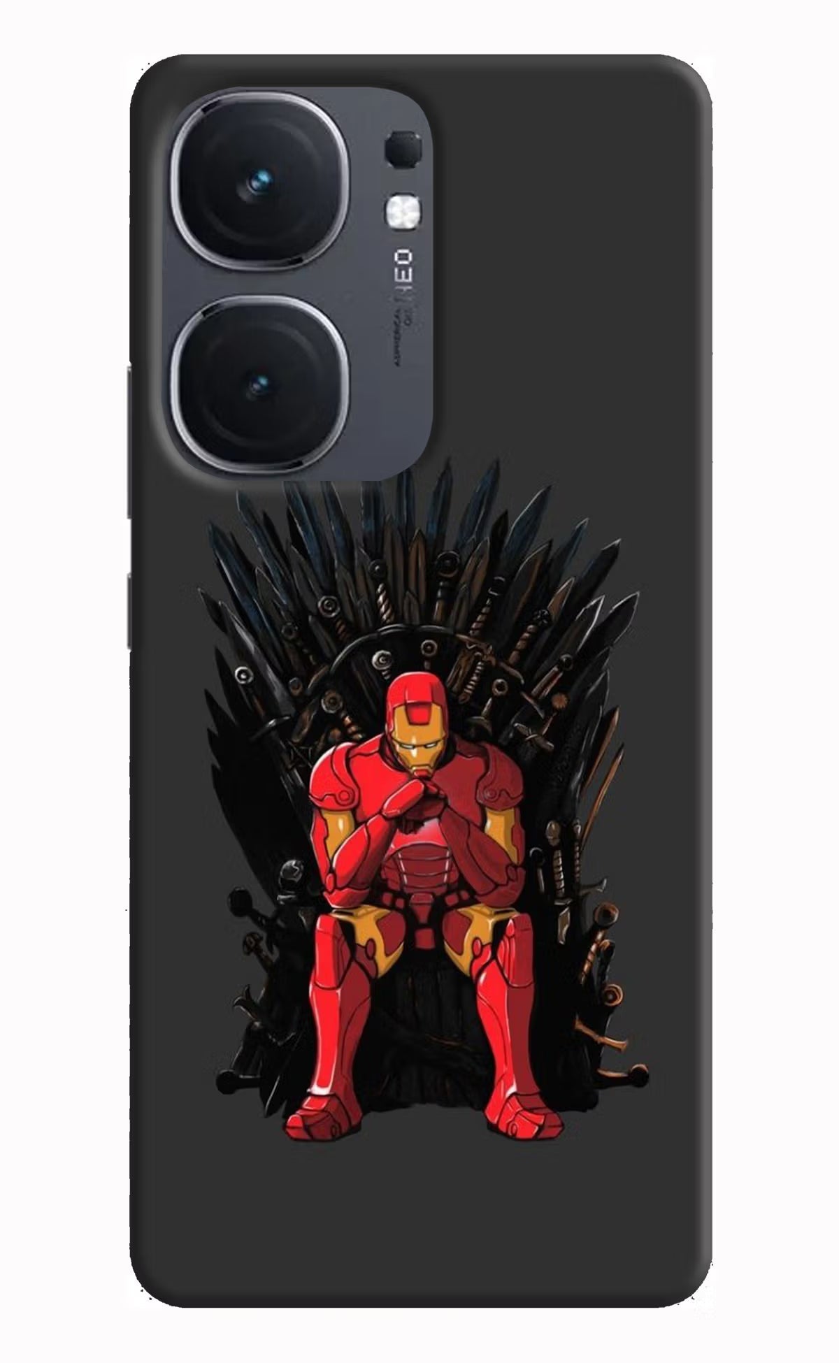 Ironman Throne iQOO Neo 9 Back Cover Hard Case - Hello Swanky