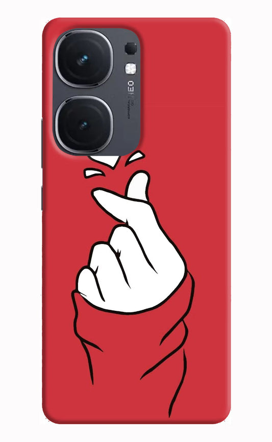 Korean Love Sign iQOO Neo 9 Back Cover Hard Case - Hello Swanky