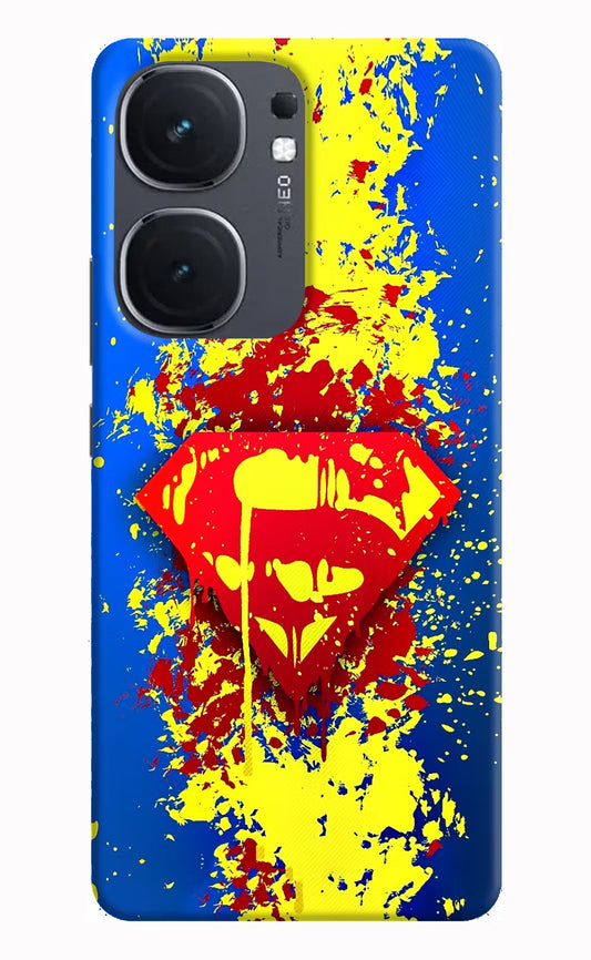 Superman Logo iQOO Neo 9 Back Cover Hard Case - Hello Swanky