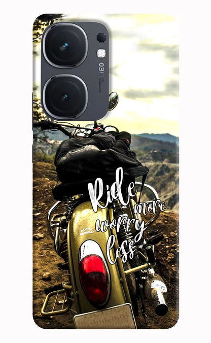 Ride More Worry Less iQOO Neo 9 Back Cover Hard Case - Hello Swanky