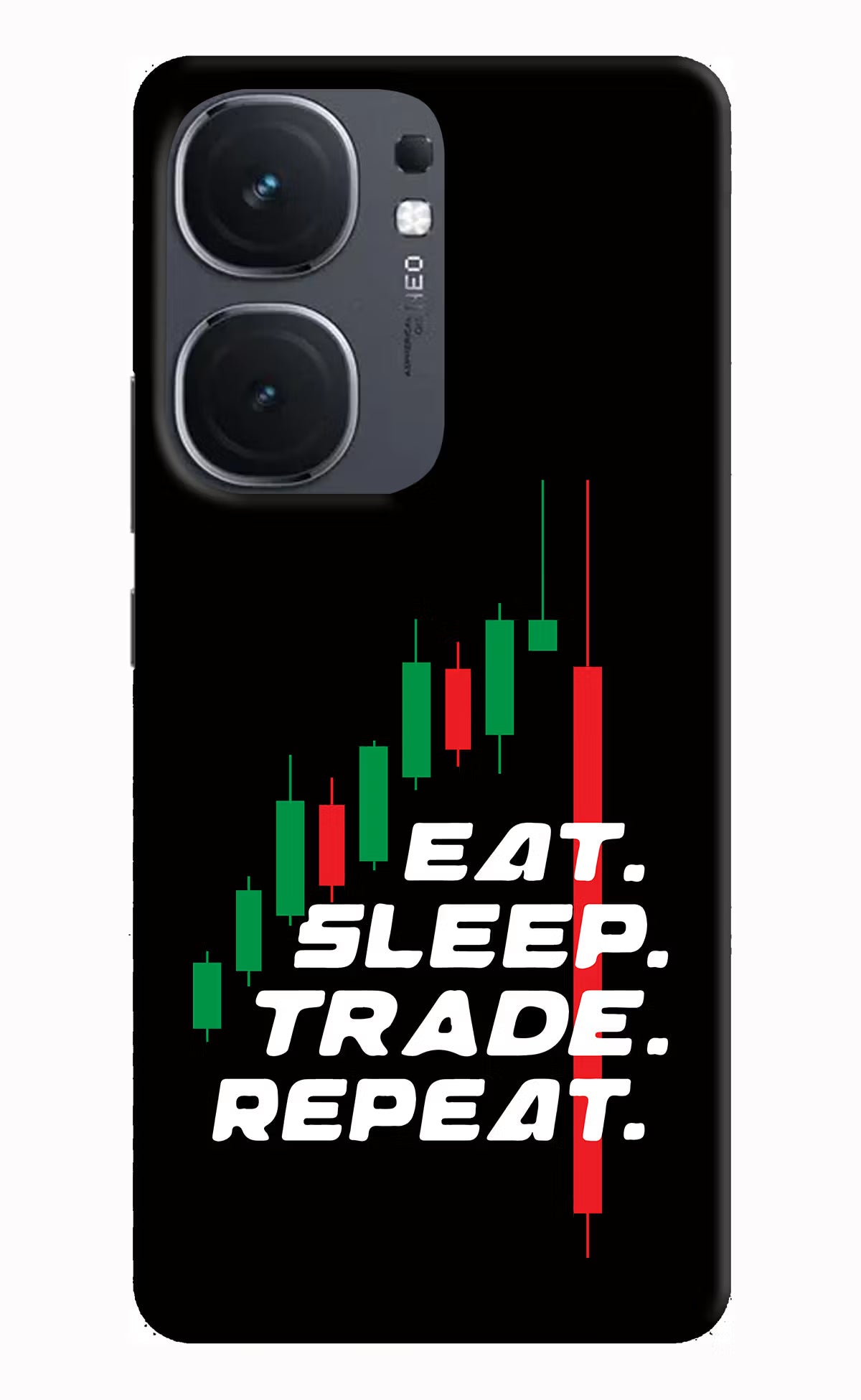 Eat Sleep Trade Repeat iQOO Neo 9 Back Cover Hard Case - Hello Swanky