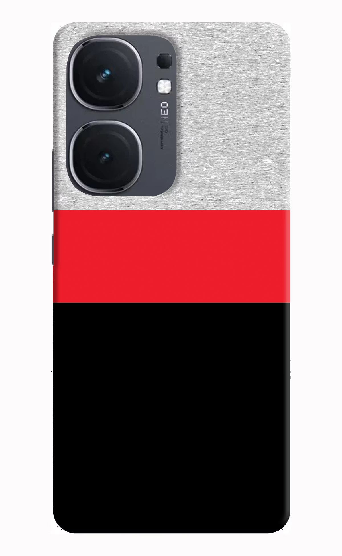 Tri Color Pattern iQOO Neo 9 Back Cover Hard Case - Hello Swanky