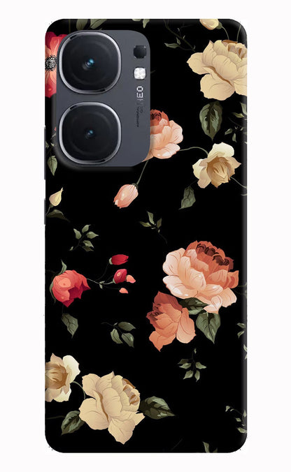 Flowers iQOO Neo 9 Back Cover Hard Case - Hello Swanky