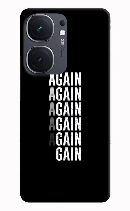 Again Again Gain iQOO Neo 9 Back Cover Hard Case - Hello Swanky