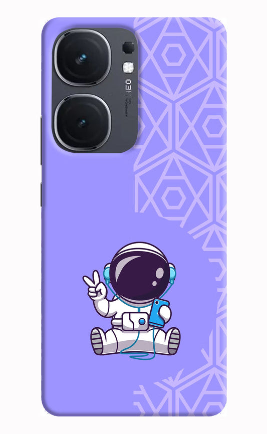 Cute Astronaut Chilling iQOO Neo 9 Back Cover Hard Case - Hello Swanky
