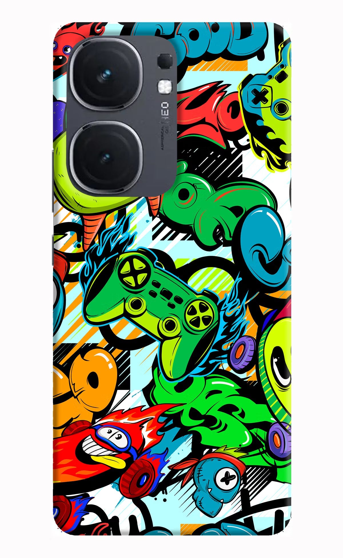 Game Doodle iQOO Neo 9 Back Cover Hard Case - Hello Swanky