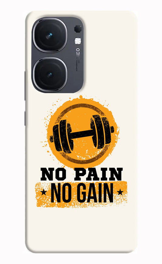 No Pain No Gain iQOO Neo 9 Back Cover Hard Case - Hello Swanky