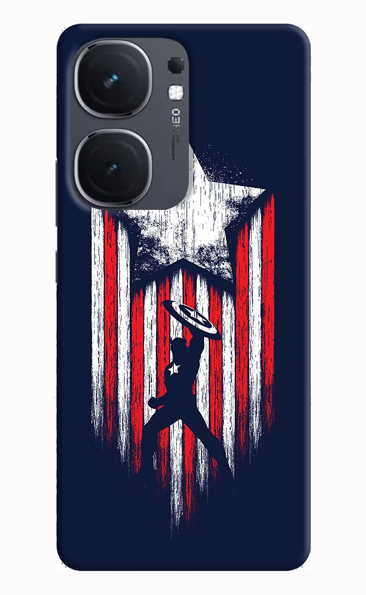 Captain America Marvel Art iQOO Neo 9 Back Cover Hard Case - Hello Swanky