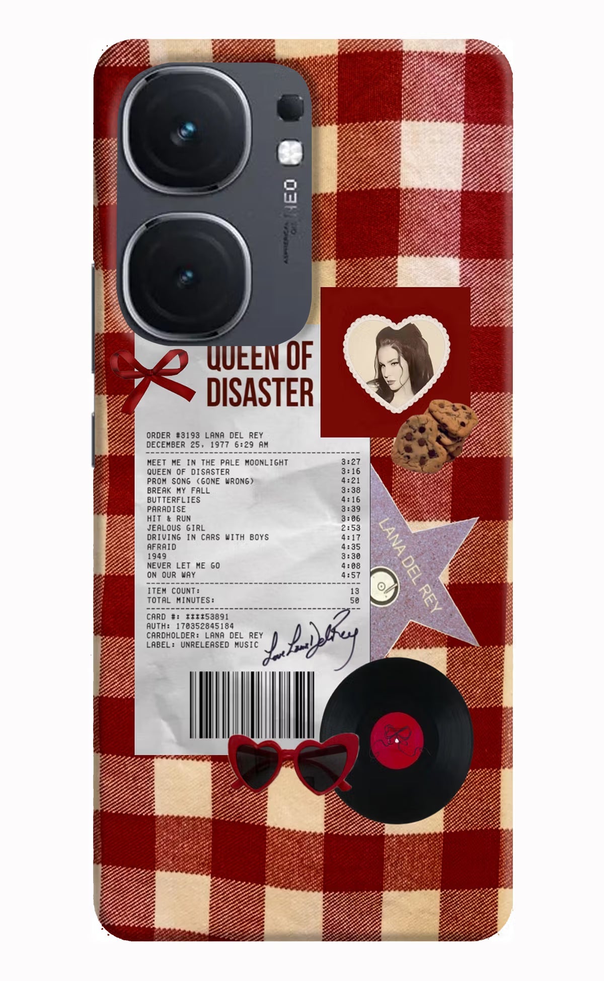 Queen of Disaster iQOO Neo 9 Back Cover Hard Case - Hello Swanky