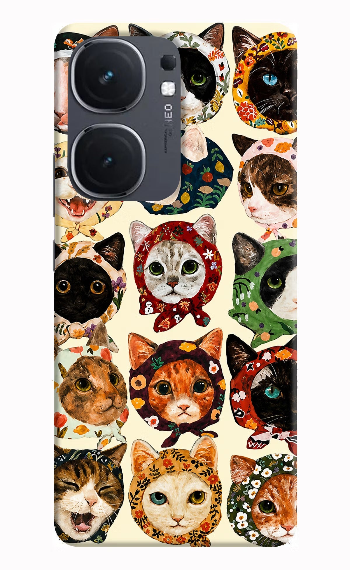 Cool Cat iQOO Neo 9 Back Cover Hard Case - Hello Swanky