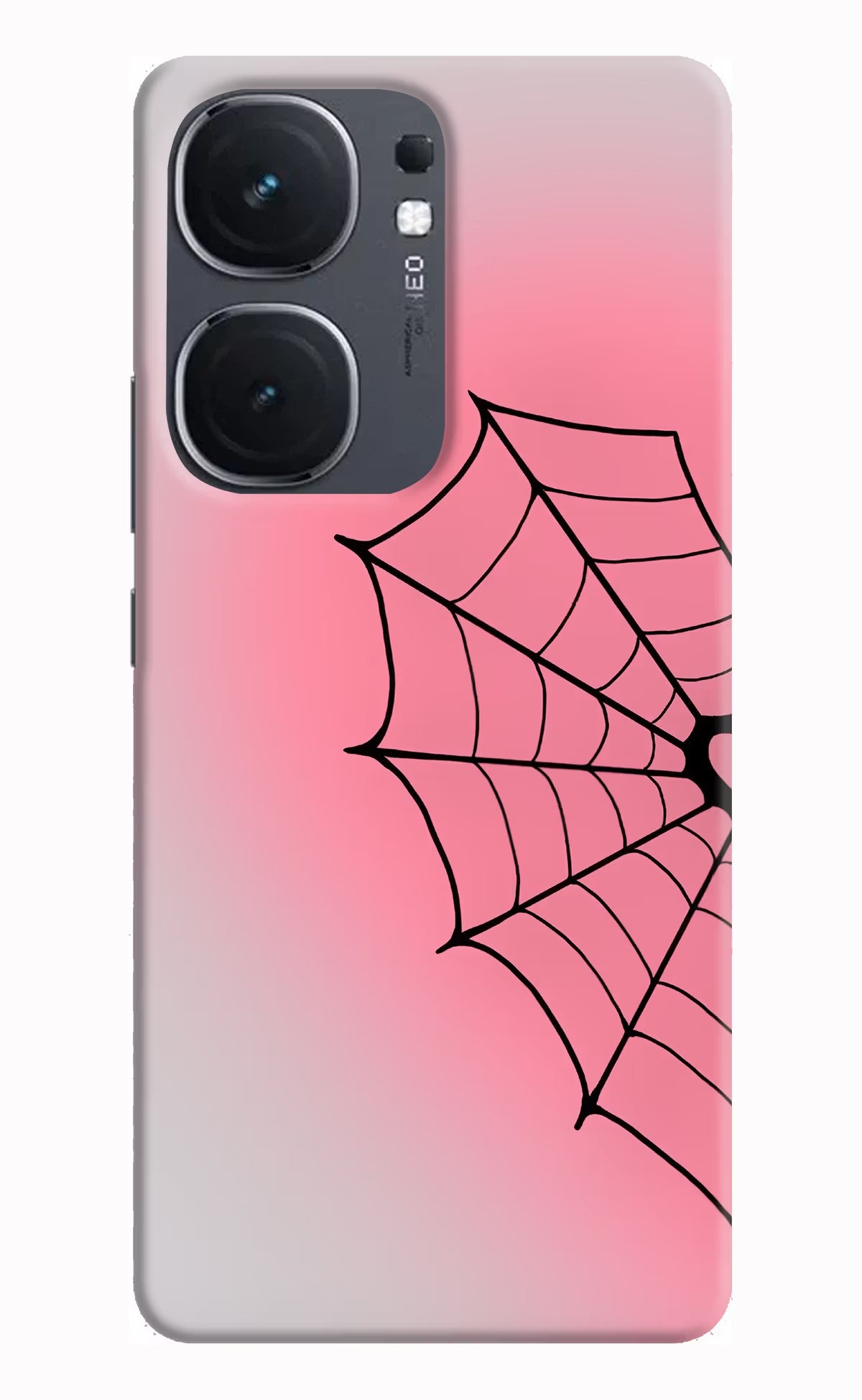 Pink Web iQOO Neo 9 Back Cover Hard Case - Hello Swanky