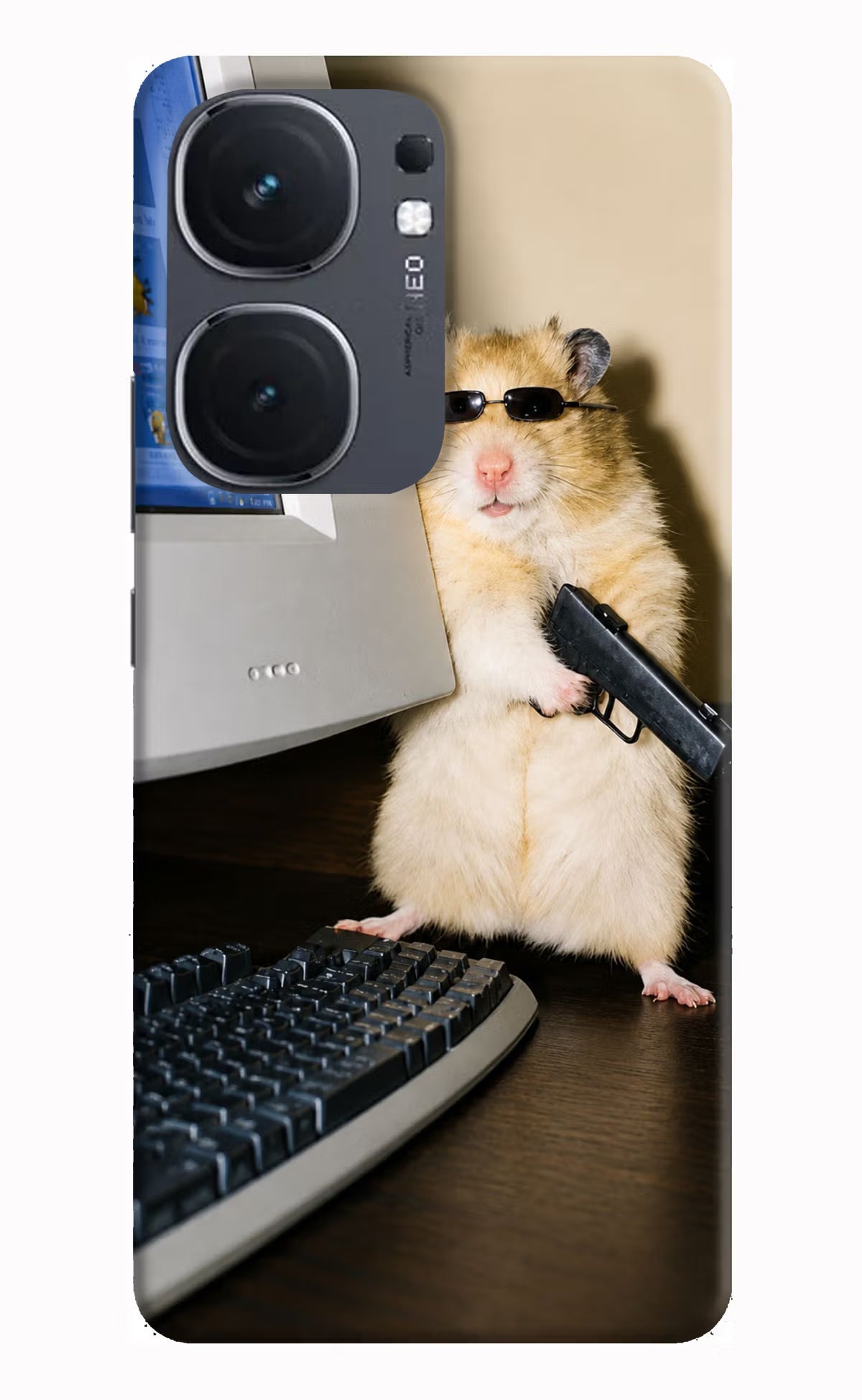 Hacker Hamster iQOO Neo 9 Back Cover Hard Case - Hello Swanky