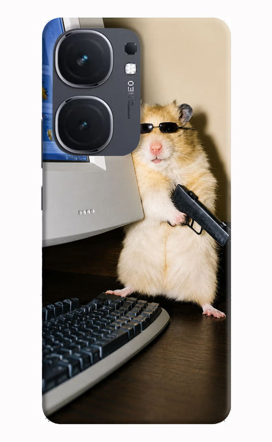Hacker Hamster iQOO Neo 9 Back Cover Hard Case - Hello Swanky